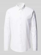 Lindbergh Slim Fit Freizeithemd mit Button-Down-Kragen Modell 'Oxford'...