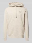 Under Armour Hoodie mit Label-Stitching in Hellgrau, Größe L