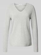 Christian Berg Woman Strickpullover mit abgerundetem V-Ausschnitt in M...