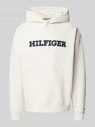 Tommy Hilfiger Hoodie mit Label- und Logo-Stitching in Offwhite, Größe...