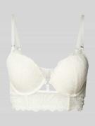 LASCANA Push-Up-BH mit Spitzenbesatz Modell 'Alicia' in Offwhite, Größ...