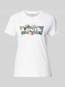 Levi's® T-Shirt mit Label-Print Modell 'THE PERFECT TEE' in Weiss, Grö...