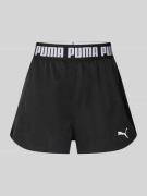 Puma Shorts mit elastischem Logo-Bund in Black, Größe S