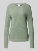 Vila Strickpullover mit Strukturmuster Modell 'Vidalo' in Hellgruen, G...