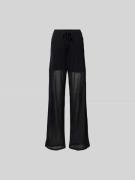 Victoria Beckham Stoffhose in semitransparentem Design in Black, Größe...