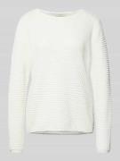 FREE/QUENT Strickpullover mit Strukturmuster Modell 'Dodo' in Offwhite...