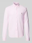 POLO RALPH LAUREN Regular Fit Freizeithemd mit Logo-Stitching in Rosa,...