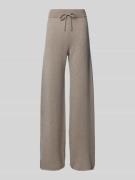 (The Mercer) N.Y. Wide Leg Kaschmirhose mit elastischem Bund in Taupe,...