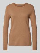 (The Mercer) N.Y. Kaschmirpullover mit Rundhalsausschnitt in Camel Mel...