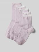 CK Calvin Klein Socken mit Effektgarn Modell 'LUREX' im 4er-Pack in Li...