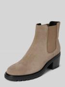 Geox Lederboots mit elastischen Einsätzen Modell 'DAMIANA' in Taupe, G...