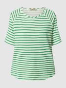 Smith and Soul T-Shirt aus Slub Jersey mit Streifenmuster in Gruen, Gr...