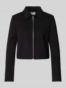 Jake*s Collection Cropped Blazer mit Reißverschluss in Black, Größe 36