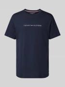 Tommy Hilfiger T-Shirt mit Rundhalsausschnitt in Dunkelblau, Größe M