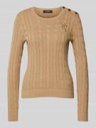 Lauren Ralph Lauren Strickpullover mit Label-Stitching Modell 'MONTIVA...