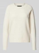 Vero Moda Langärmeliger Strickpullover Modell 'DOFFY' in Ecru, Größe L