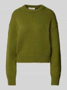 JAKE*S STUDIO WOMAN Strickpullover mit überschnittenen Schultern in Ol...