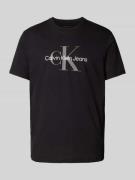 Calvin Klein Jeans T-Shirt mit Label-Print in Black, Größe XS