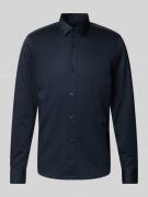 JOOP! Slim Fit Business-Hemd mit Kentkragen Modell 'Pit' in Marine, Gr...