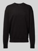 Levi's® Sweatshirt mit gerippten Abschlüssen in Black, Größe M