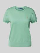 POLO RALPH LAUREN T-Shirt mit Logo-Stitching in Mint, Größe L