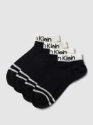 CK Calvin Klein Sneakersocken mit Viskose-Anteil im 4er-Pack in Black,...