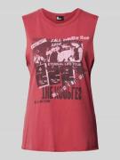 THE KOOPLES Tanktop mit Label-Print in Rot, Größe 34