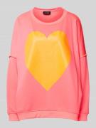 miss goodlife Sweatshirt mit Motiv-Print Modell 'Big Heart' in Pink, G...