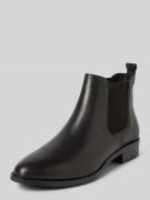 Tamaris Chelsea Boots aus Leder mit Label-Prägung in Black, Größe 37