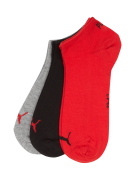 Puma Socken mit elastischem Bündchen im 3er-Pack in Rot, Größe 39/42