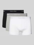 Calvin Klein Underwear Trunks mit Label-Bund im 3er-Pack in Hellgrau, ...