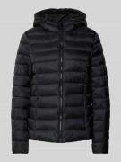 Jake*s Casual Regular Fit Steppjacke mit Kapuze in Black, Größe 34