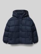 Tommy Hilfiger Teens Steppjacke mit Kapuze in Marine, Größe 164