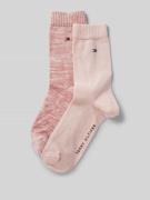 Tommy Hilfiger Socken aus Viskose-Mix im 2er-Pack in Rosa, Größe 35-38