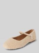 Steve Madden Pretty Ballerinas mit Teddyfell Modell 'Vinetta-F' in Bei...