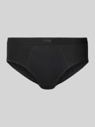 Sloggi Slip mit Label-Print im 2er-Pack Modell 'Hipster' in Black, Grö...