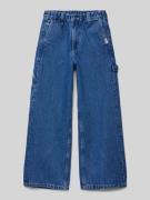 Element Straight Leg Jeans mit Label-Patch Modell 'CARPENTER' in Blau,...