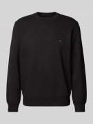 Tommy Hilfiger Sweatshirt mit Label-Stitching in Black, Größe L