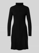 comma Knielanges Strickkleid mit Rollkragen in Black, Größe 40