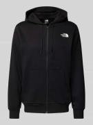 The North Face Sweatjacke mit Label-Print in Black, Größe XS