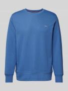 Gant Sweatshirt mit  Label-Stitching Modell 'SHIELD' in Royal, Größe S