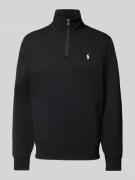 Polo Ralph Lauren Sweatshirt mit Stehkragen in Black, Größe L