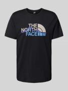 The North Face T-Shirt mit Label-Print in Black, Größe M