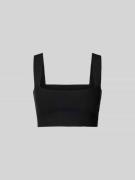 Victoria Beckham Crop Top mit breiten Trägern in Black, Größe L/XL