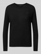 ARMANI EXCHANGE Strickpullover mit Rundhalsausschnitt in Black, Größe ...