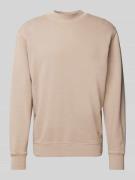 Calvin Klein Jeans Sweatshirt mit Rundhalsausschnitt in Taupe, Größe S