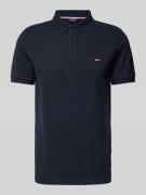 HECHTER PARIS Poloshirt mit Label-Stitching in Marine, Größe XL