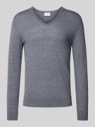 OLYMP Level Five Slim Fit Strickpullover mit gerippten Abschlüssen in ...