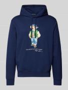 POLO RALPH LAUREN Hoodie mit Motiv-Print in Marine, Größe L