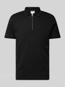 SELECTED HOMME Poloshirt mit kurzem Reißverschluss Modell 'FAVE' in Bl...